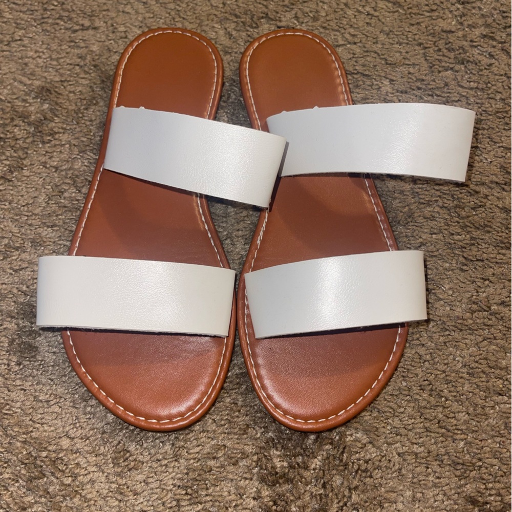 White Girls Flat Sandals